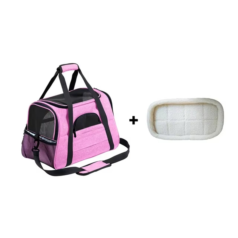 Cat Dog Carrier Pet Backpack Messenger Bag Transport Pet Dog Backpack Outgoing Travel Cat Packets Breathable Small Pet Handbag