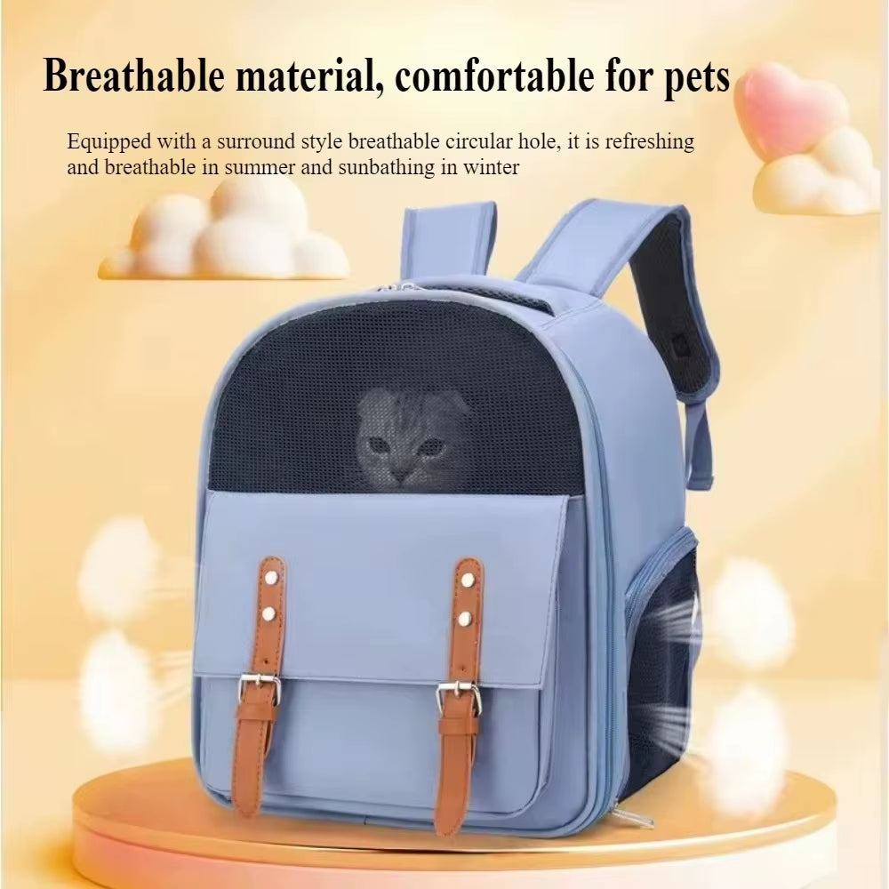 Cat Outdoor Bags Front Bag Large Capacity Cats Backpacks Cats Boxes Simplicity Pet Backpack Adjustable Strap Portable Pets Bag