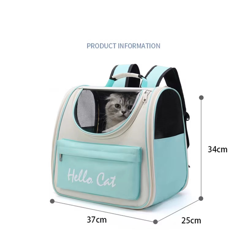 Cat Carrier Bags Windproof Outdoor Travel Backpack for Cat Small Dogs Transport Carrying Bag Cat Backpack Carriers with Cushion