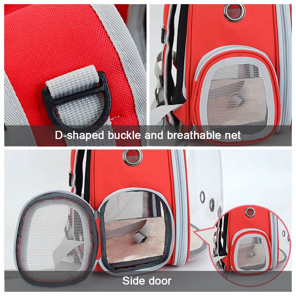 Cat Carrier Bags Breathable Outdoor Pet Carriers Small Dog Cat Backpack Travel Space Capsule Cage Pet Transport Bag for Cat