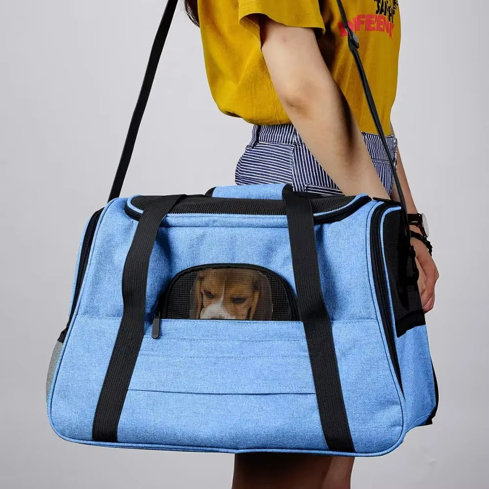 Cat Dog Carrier Pet Backpack Messenger Bag Transport Pet Dog Backpack Outgoing Travel Cat Packets Breathable Small Pet Handbag