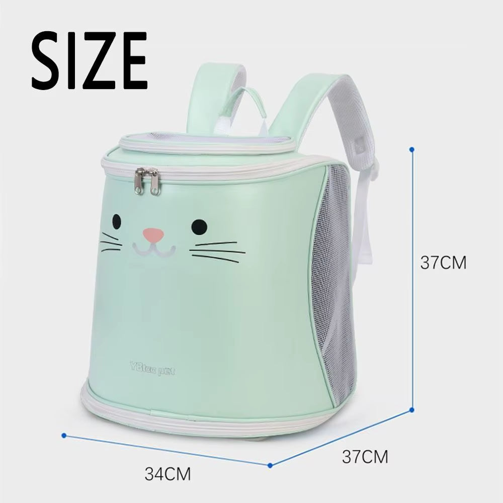 Creative Pet Backpack Carrier Breathable Adjustable Strap Travel Puppy Bags Hands-Free Waterproof Pet Carrier Backpack