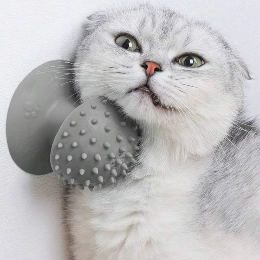 1PC Pet Cat Suction Cup Hair Scrubber, Cat Scratching and Scratching Tool
