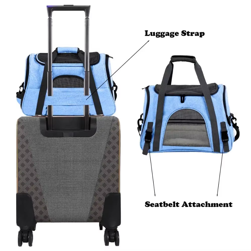 Cat Dog Carrier Pet Backpack Messenger Bag Transport Pet Dog Backpack Outgoing Travel Cat Packets Breathable Small Pet Handbag