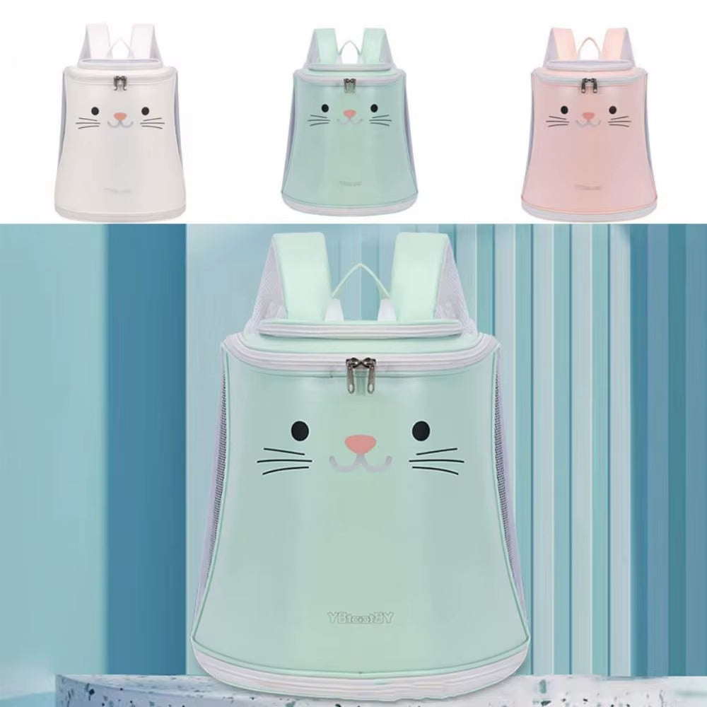 Creative Pet Backpack Carrier Breathable Adjustable Strap Travel Puppy Bags Hands-Free Waterproof Pet Carrier Backpack