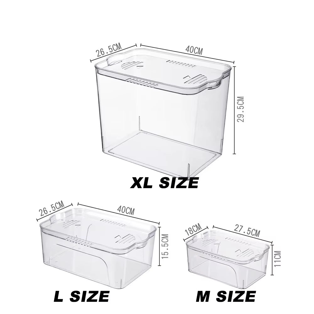 Aquarium 5L/15L Fish Tank High-Definition Acrylic with Lid Turtle Feeding Box Glass Container Aquarium Accessories Fish Tank