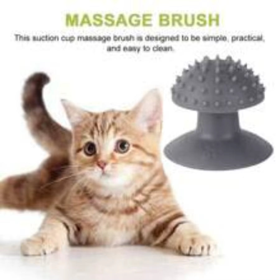 1PC Pet Cat Suction Cup Hair Scrubber, Cat Scratching and Scratching Tool