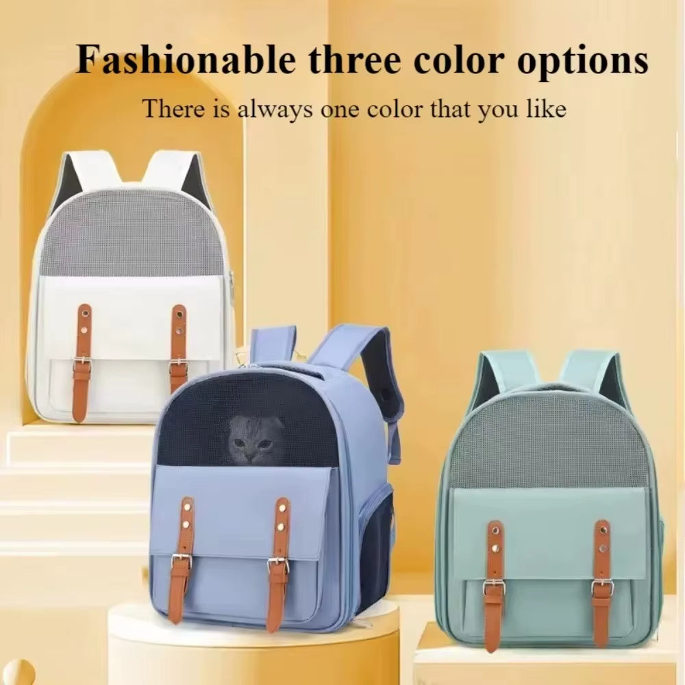 Cat Outdoor Bags Front Bag Large Capacity Cats Backpacks Cats Boxes Simplicity Pet Backpack Adjustable Strap Portable Pets Bag