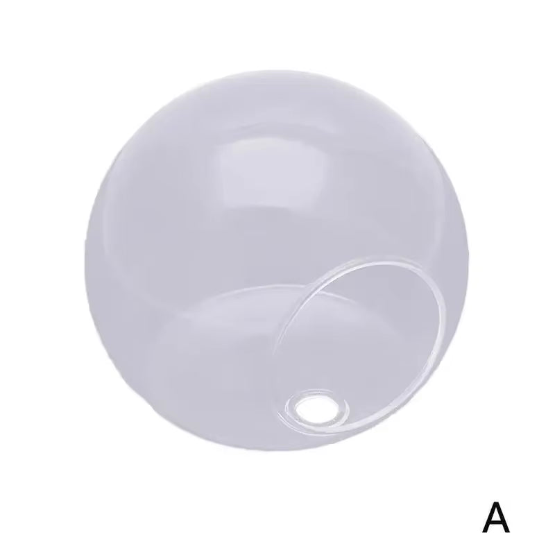 Wall-Hanging Fish Bowl Acrylic Plexiglass Fish Bowl Aquarium Vase Flower Ornament Fish Tank Home Fish Plant Tank Pet Clear Y6R2