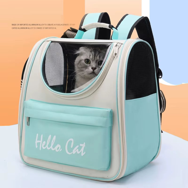 Cat Carrier Bags Windproof Outdoor Travel Backpack for Cat Small Dogs Transport Carrying Bag Cat Backpack Carriers with Cushion