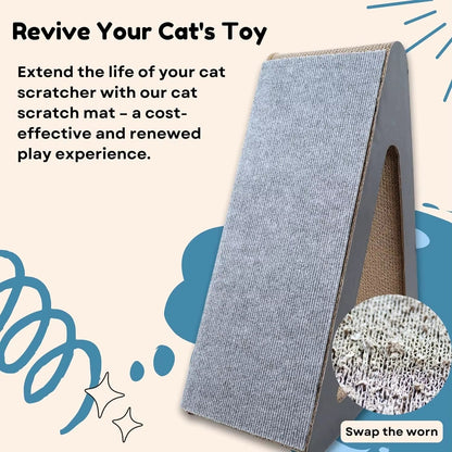 Cat Scratching Mat 30Cmx60Cm Cat Carpet with Self-Adhesive Trimmable Cat Scratching Post Carpet, Cat Scratch Furniture Protector