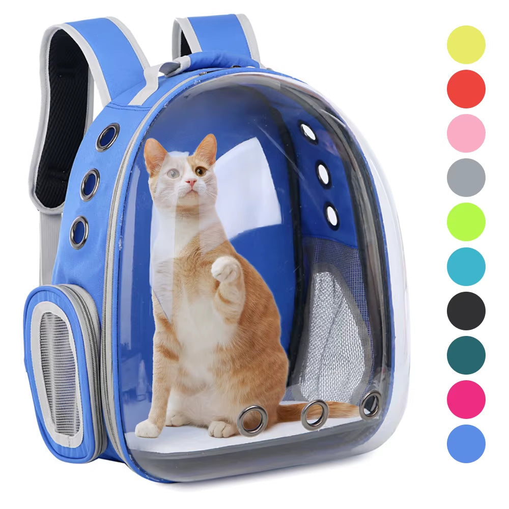 Cat Carrier Bags Breathable Outdoor Pet Carriers Small Dog Cat Backpack Travel Space Capsule Cage Pet Transport Bag for Cat