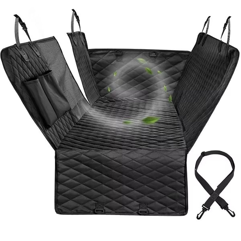 Dog Carriers Waterproof Rear Back Pet Dog Car Seat Cover Mats Hammock Protector with Safety Belt for Car and Large Suvs, Trucks