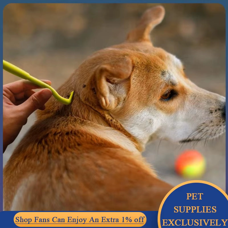 3Pcs/Set Pet Tick Removal Tool Kit Plastic Flea Scratching Hook Remove Tweezers Clip Pet Treatment Cramp Puppy Grooming Supplies