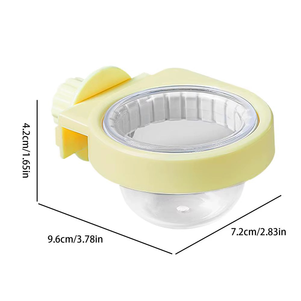 Bird Bowls for Cage Detachable Bird Feeding Dishes Chinchilla Cage Accessories Watering Supplies Water Bowls with Clamp For