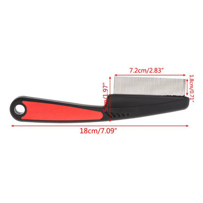 Dog Hair Comb Flea Comb for Long and Short Hair Dogs & Cats Pet for Cat Grooming Supplies for Removing Fleas Ticks Tangl